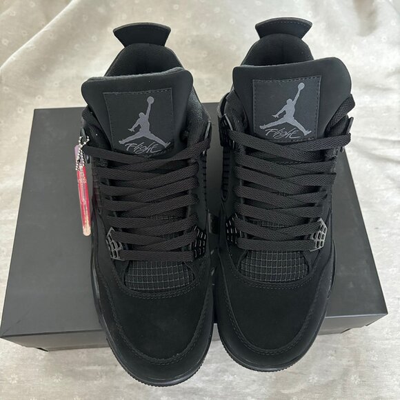 Jordan Other - Mens Air4 Black Jordan4 Mid Top Sneakers